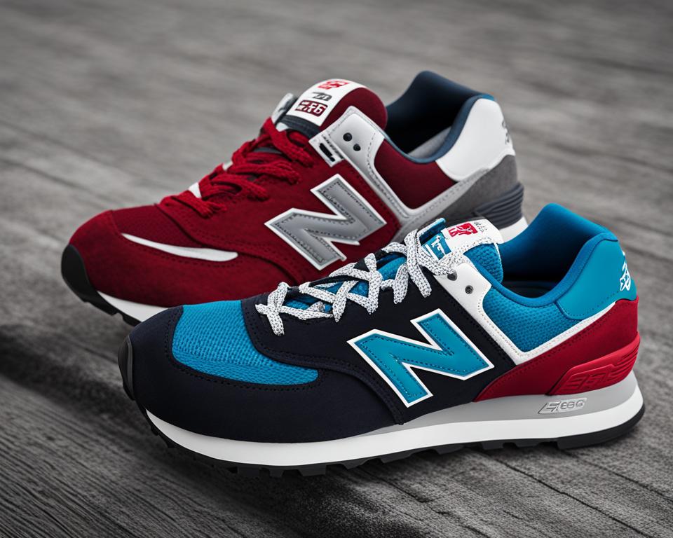 compare New Balance 550 and 574