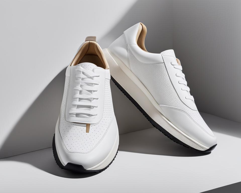 white sneakers for athletic use