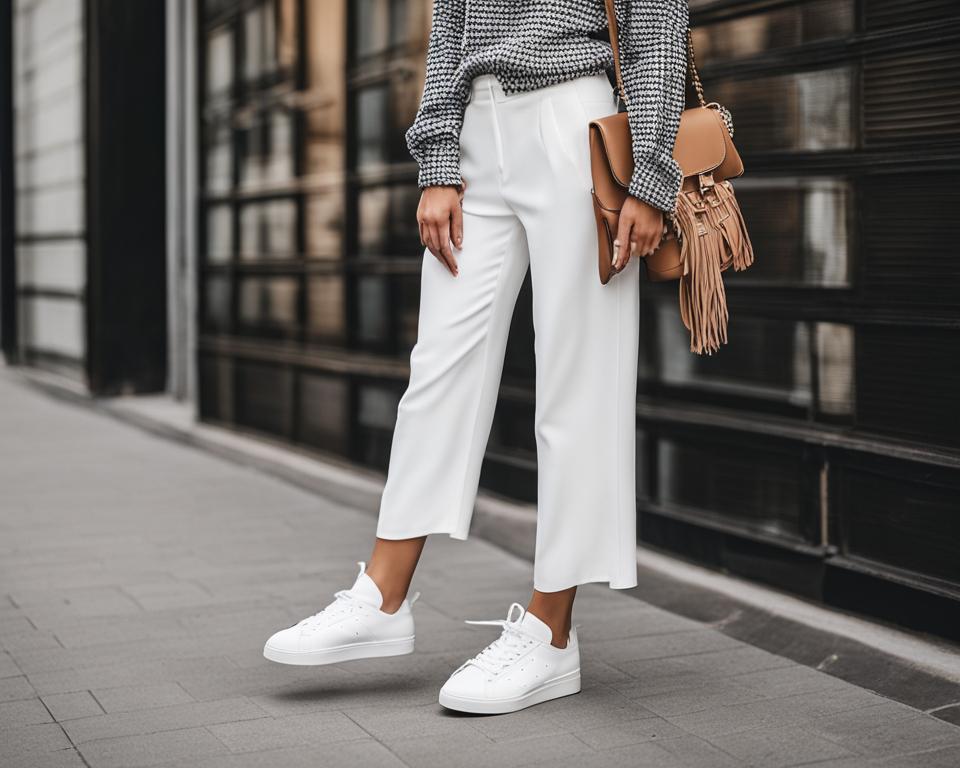 white sneakers outfit ideas